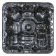 spa jacuzzi du extérieur SPAtec 950B noir
