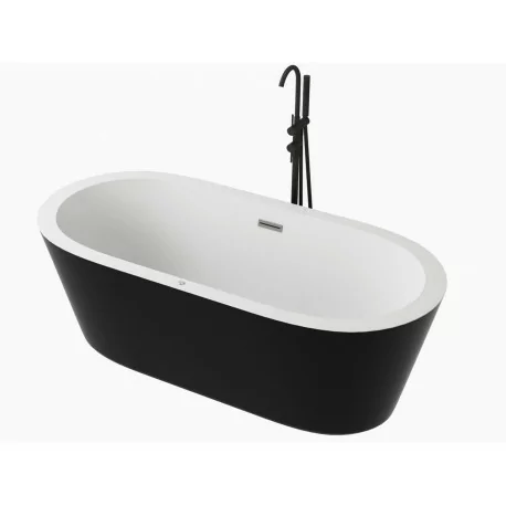 Baignoire balneo îlot Spatec Nera
