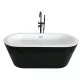 Baignoire balneo îlot Spatec Nera