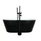 Baignoire balneo îlot Spatec Nera
